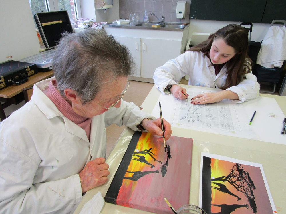 arts plastiques inter generations Vendeville
