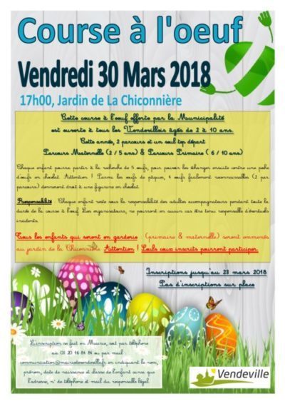 Vendeville Course à l'oeuf 2018